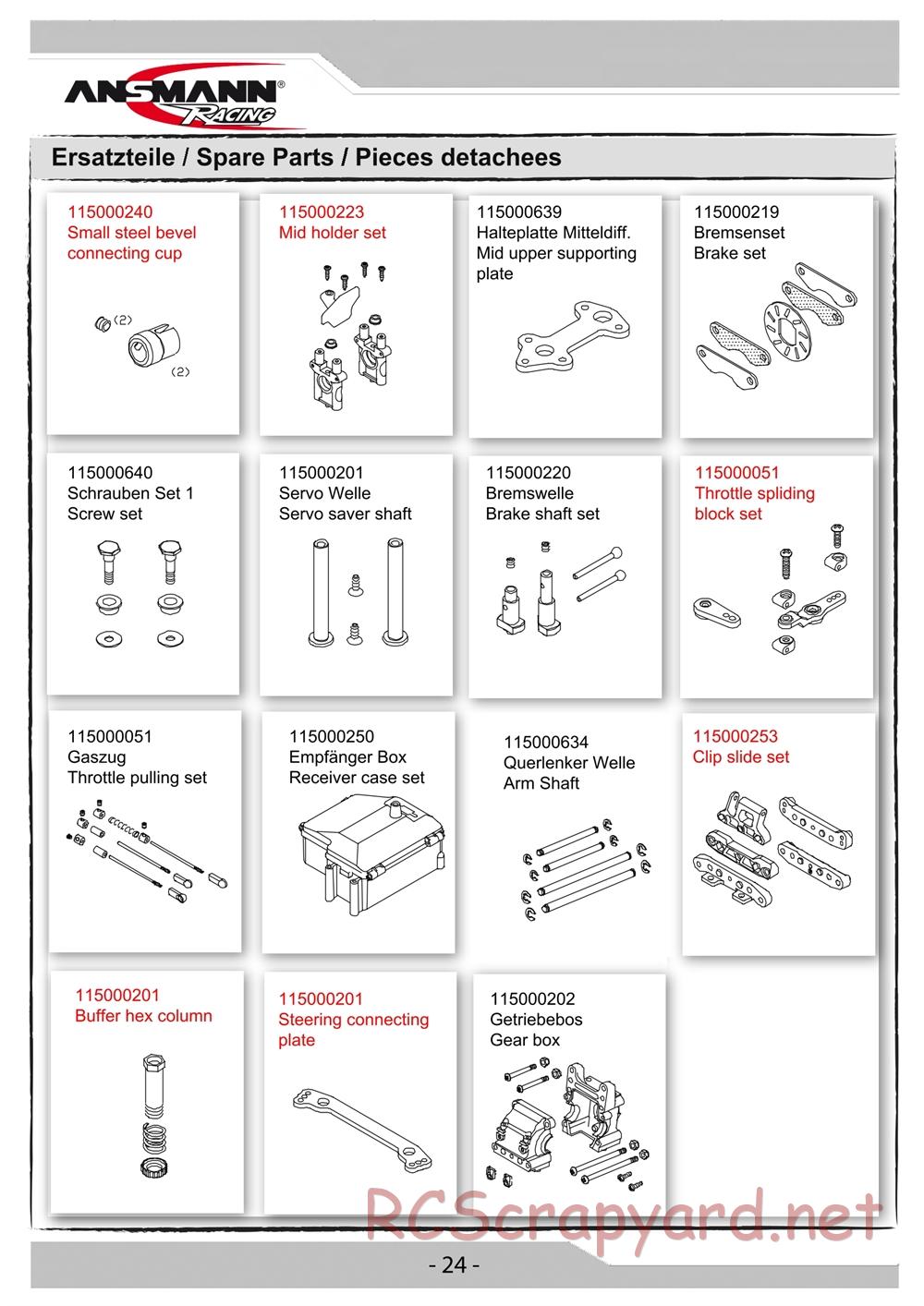 Ansmann - Short Course Truck - Manual - Page 24