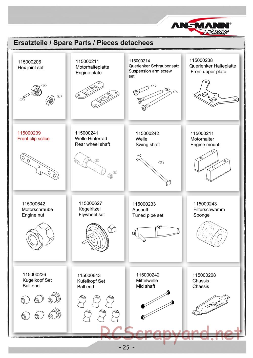 Ansmann - Short Course Truck - Manual - Page 25