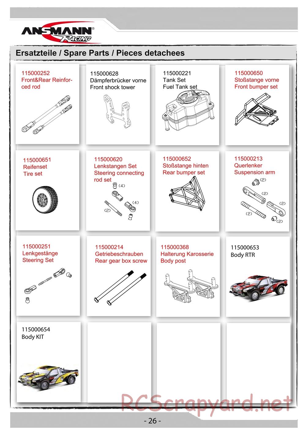 Ansmann - Short Course Truck - Manual - Page 26