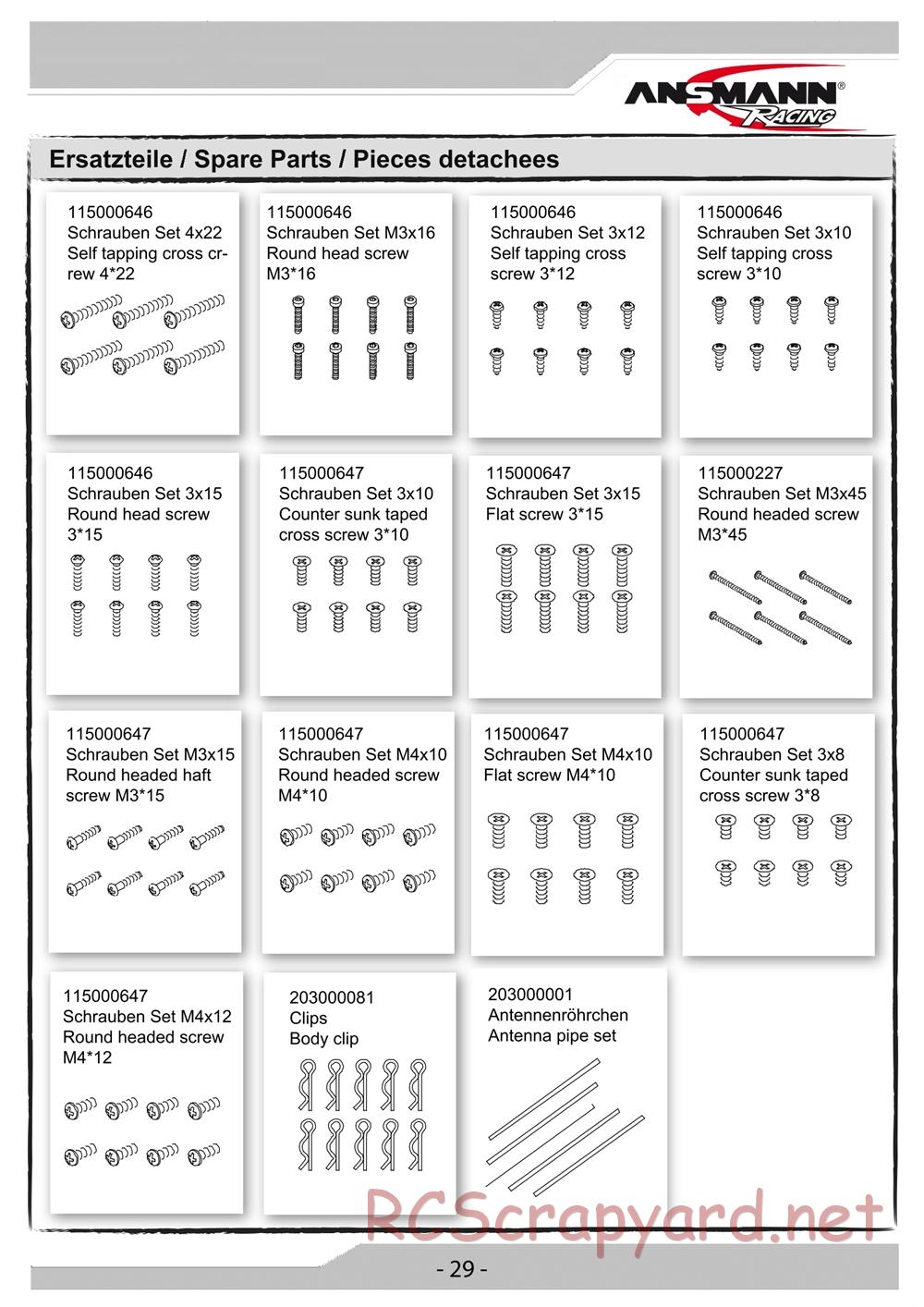 Ansmann - Short Course Truck - Manual - Page 29
