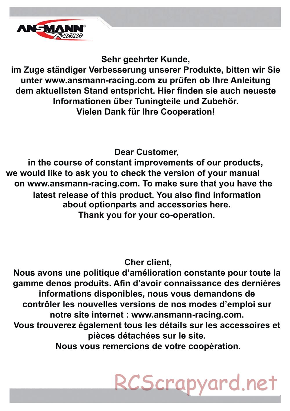 Ansmann - Terrier 2.0 Brushless - Manual - Page 23