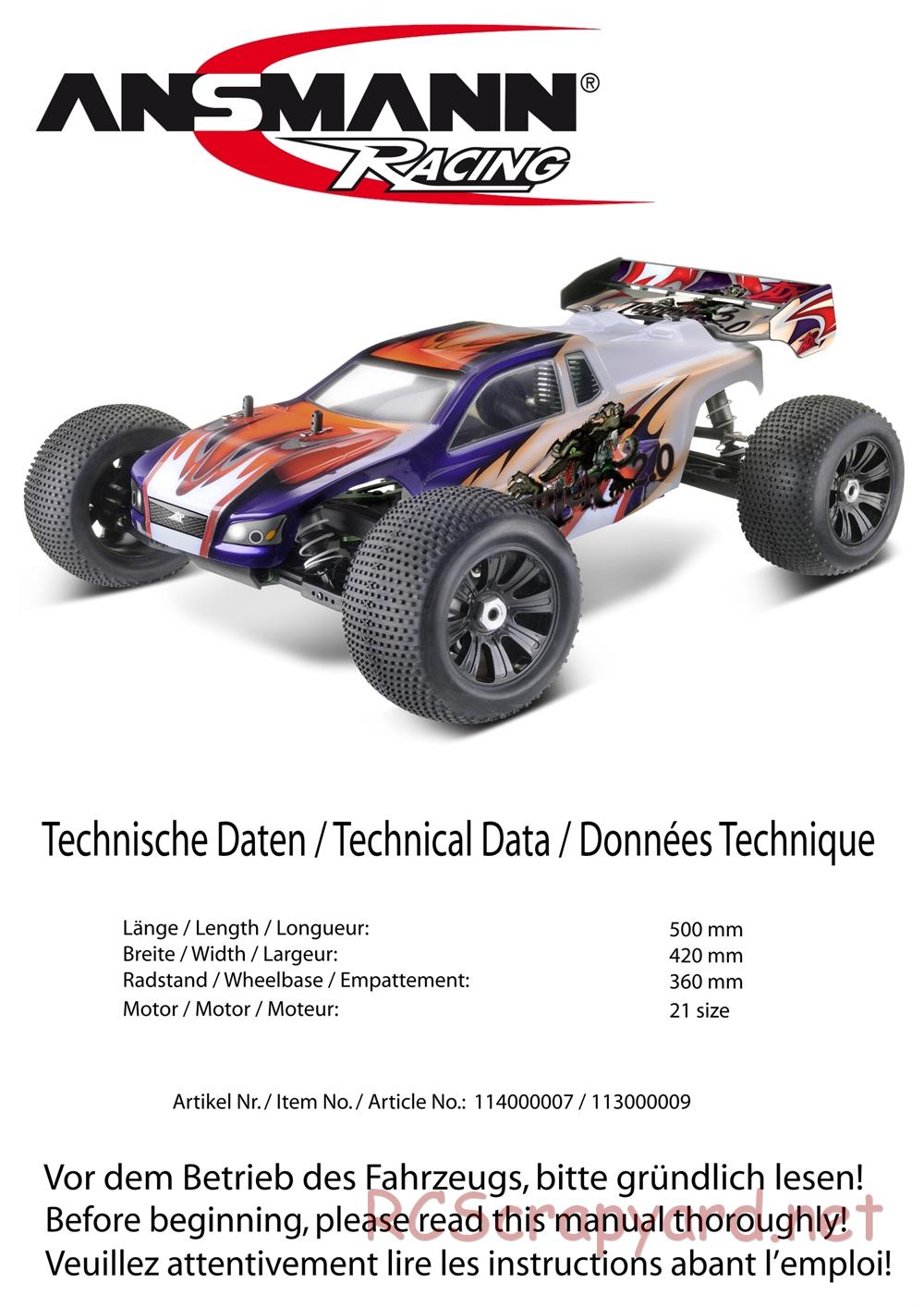 Ansmann - Terrier 2.0 - Manual - Page 1