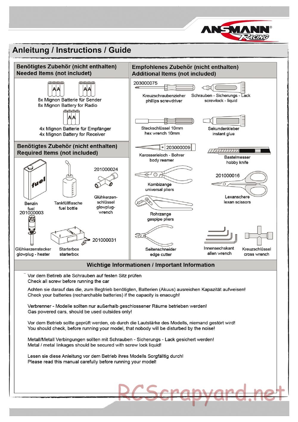 Ansmann - Terrier 2.0 - Manual - Page 2