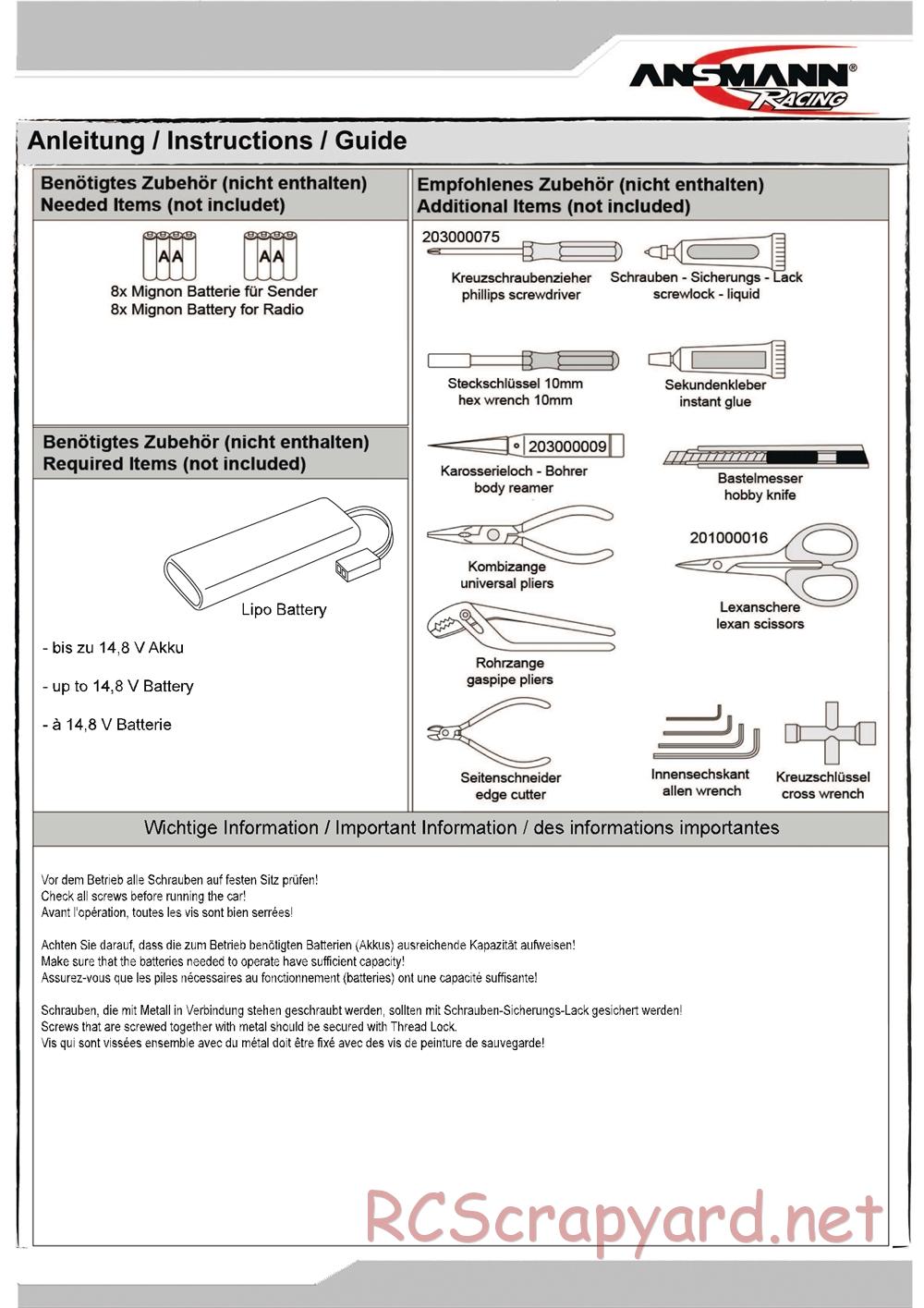 Ansmann - Virus 2.0 Bl - Manual - Page 2