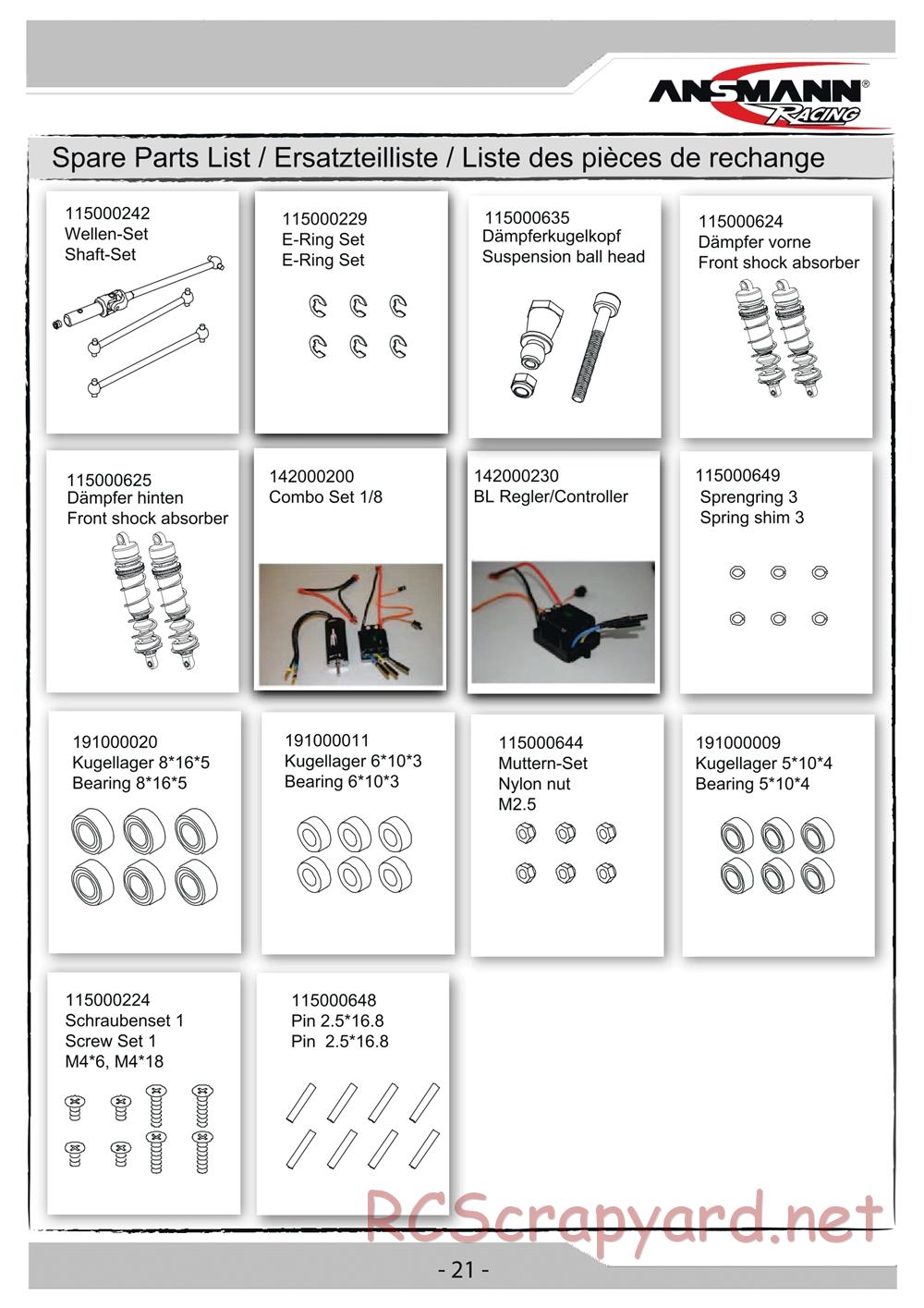 Ansmann - Virus 2.0 Bl - Manual - Page 21