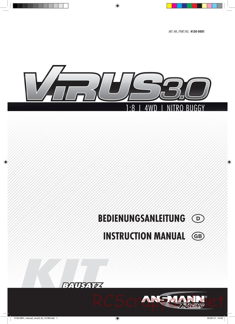 Ansmann - Virus 3.0 Kit - Manual - Page 1