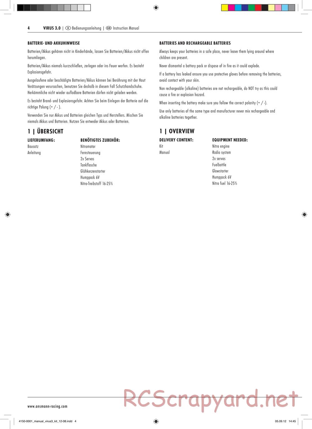 Ansmann - Virus 3.0 Kit - Manual - Page 4