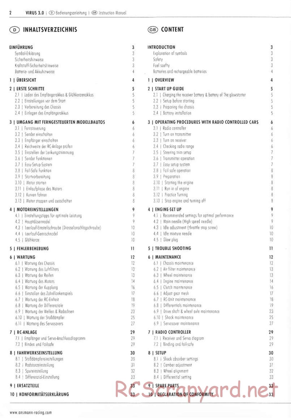 Ansmann - Virus 3.0 RTR - Manual - Page 2