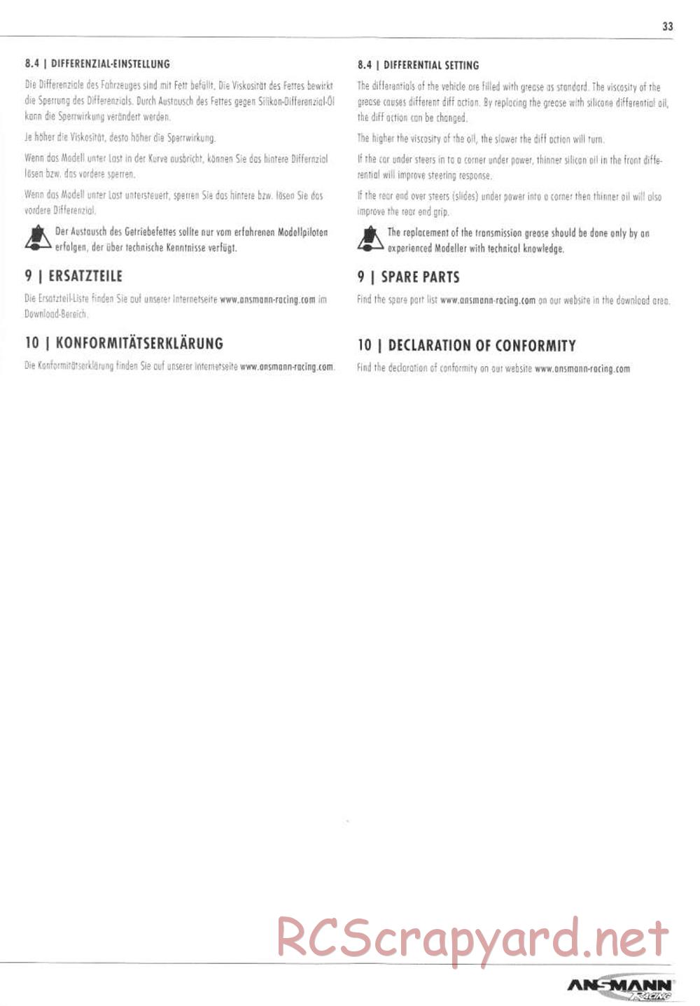 Ansmann - Virus 3.0 RTR - Manual - Page 32