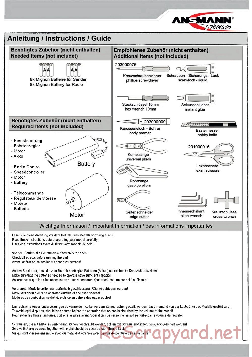 Ansmann - X2SC Pro - Manual - Page 2