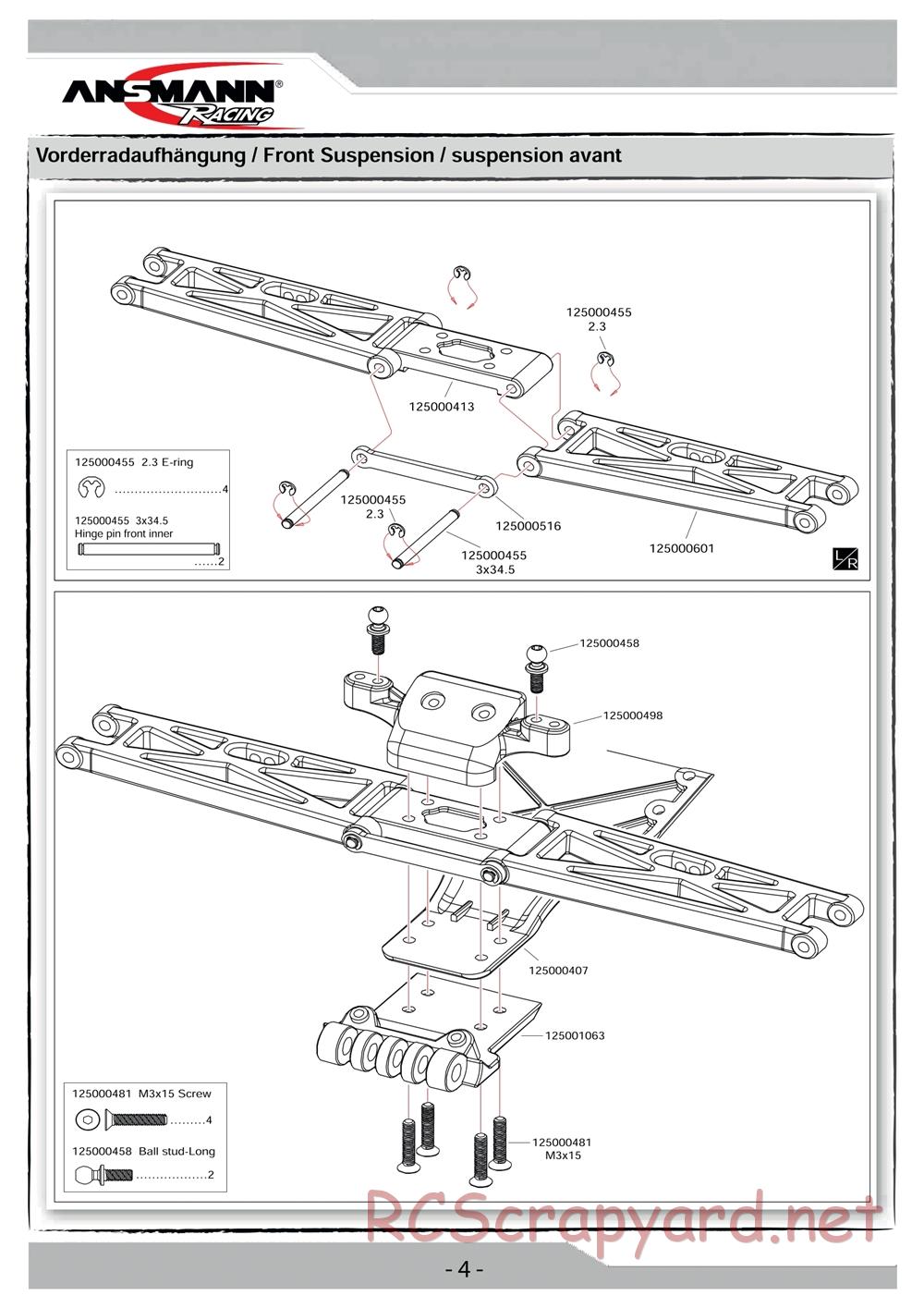 Ansmann - X2SC Pro - Manual - Page 4