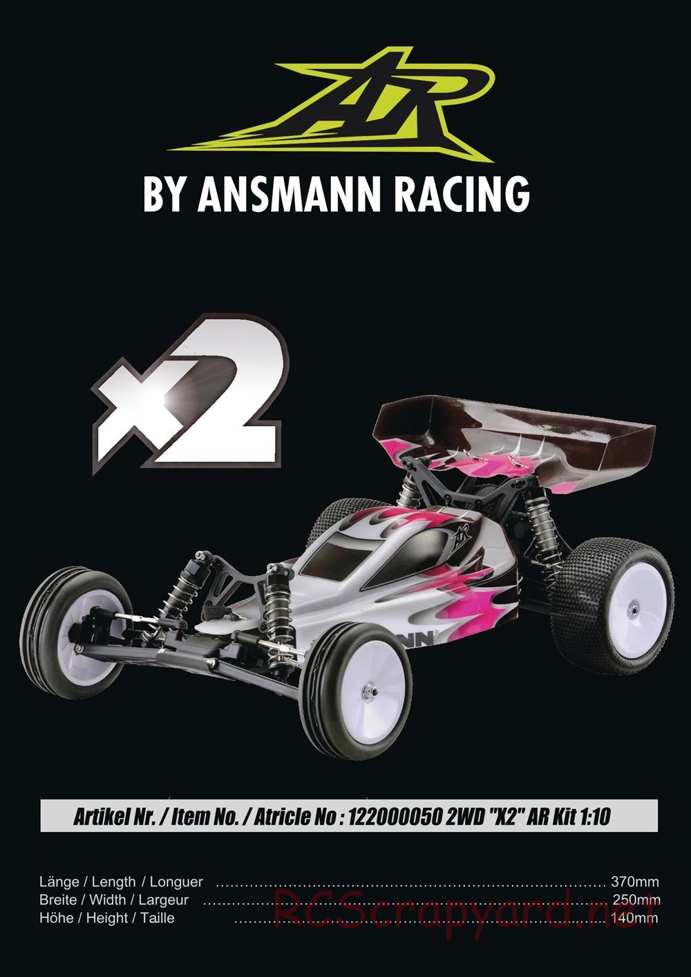 Ansmann - X2 - Manual - Page 1
