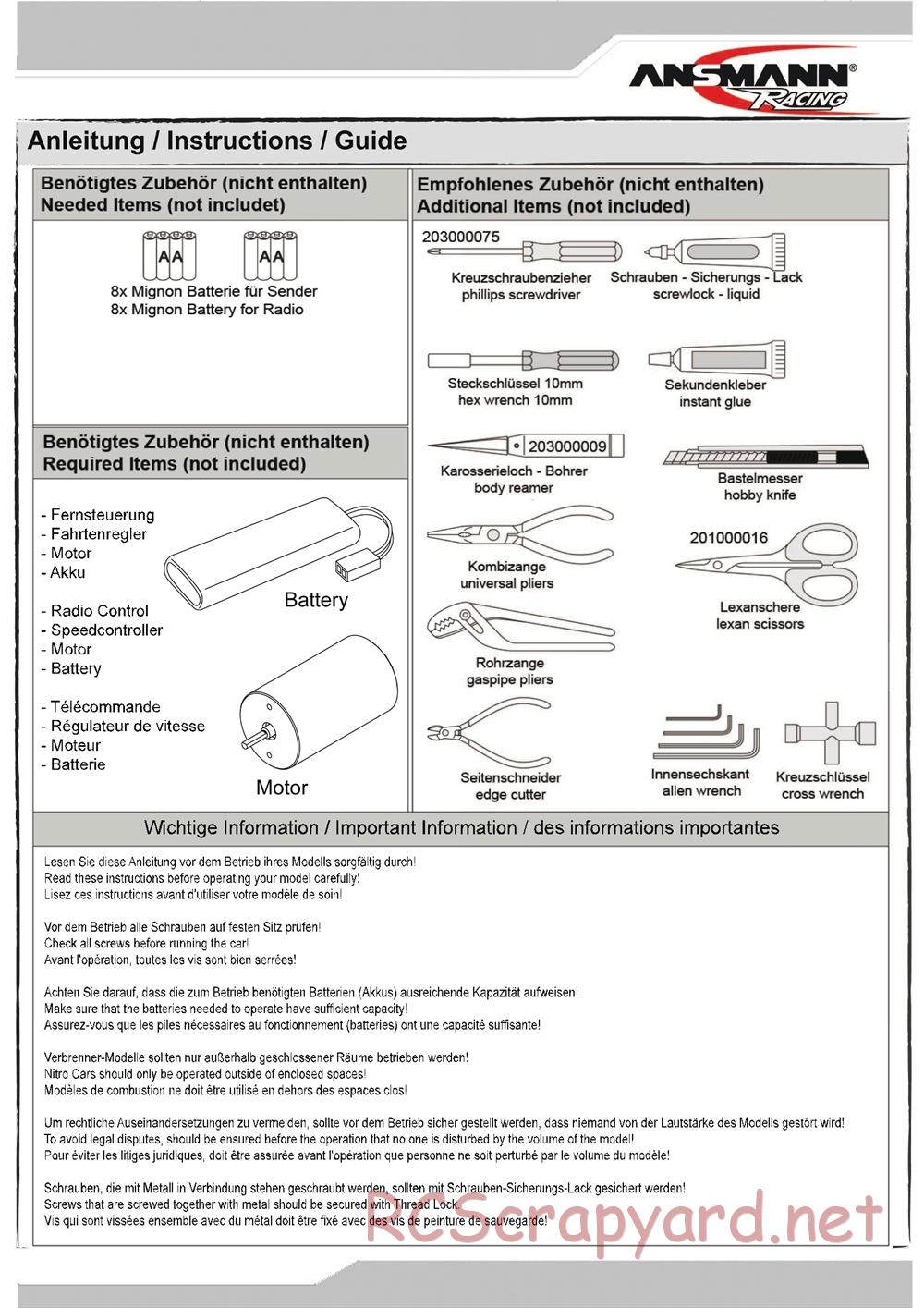 Ansmann - X2 - Manual - Page 2