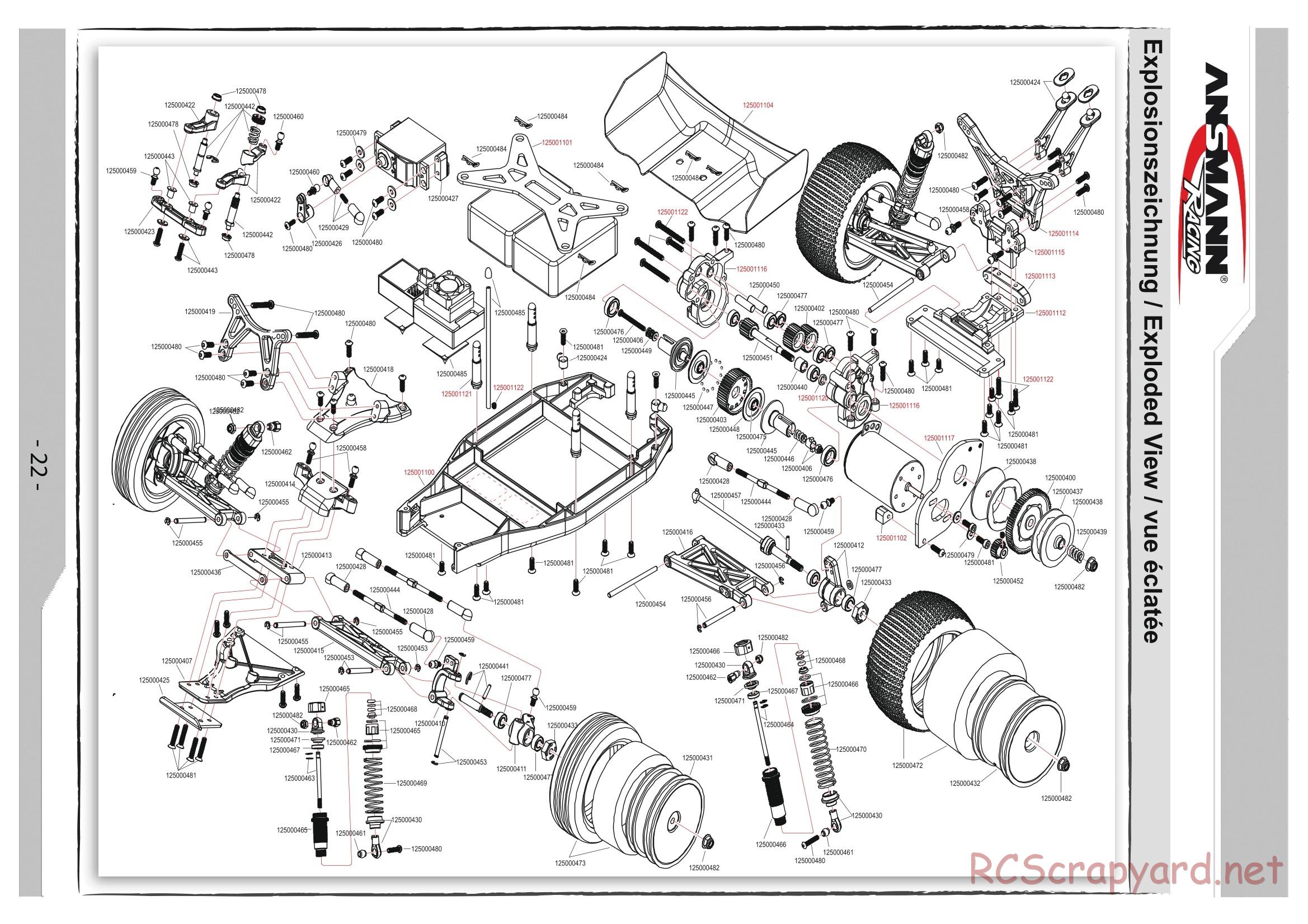Ansmann - X2C - Exploded View
