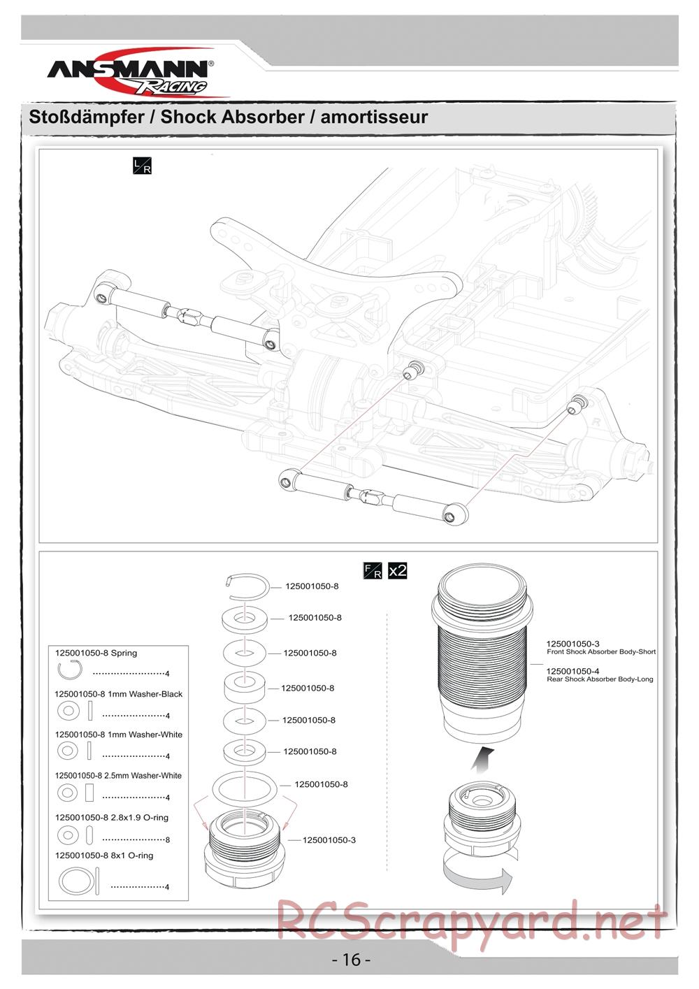 Ansmann - X4 Team Edition (X4te) - Manual - Page 16