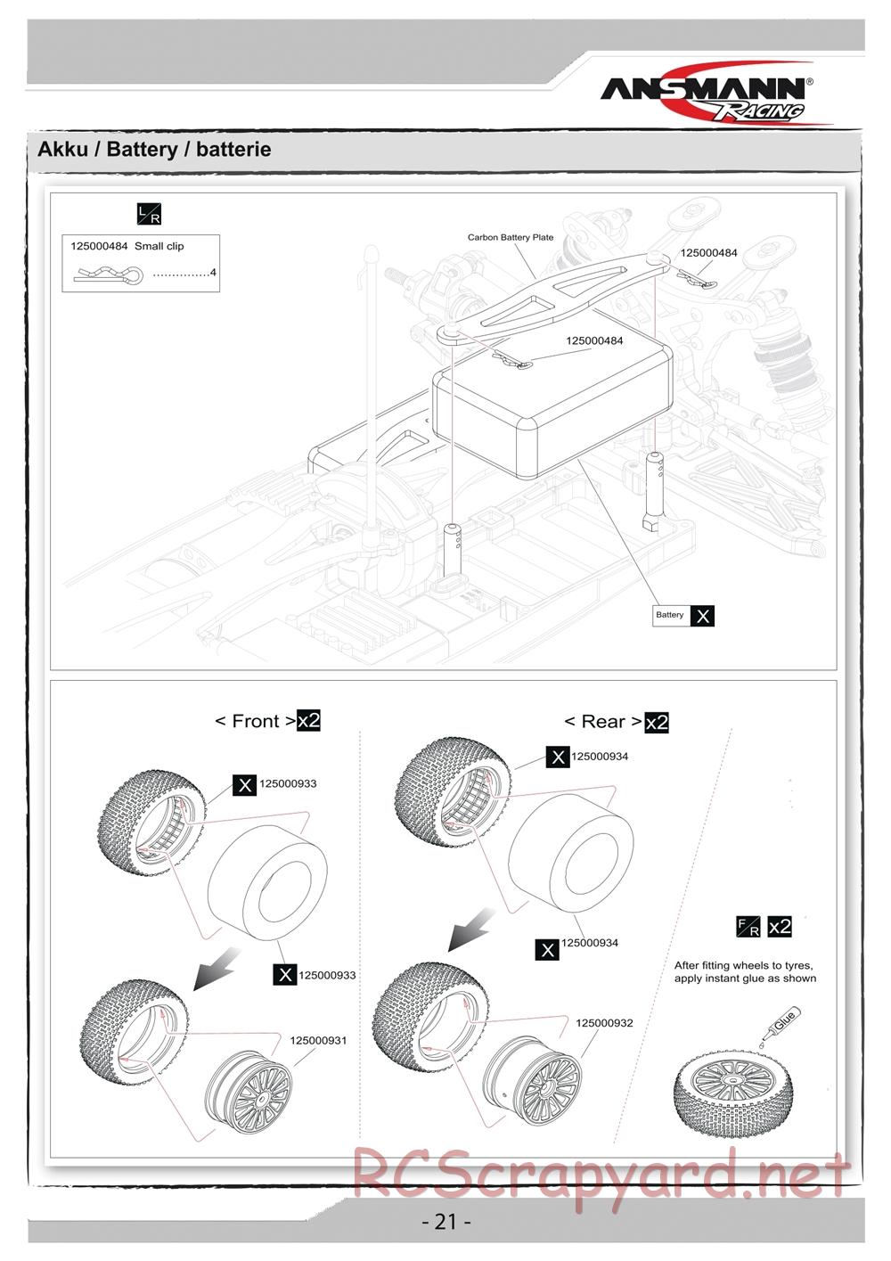 Ansmann - X4 Team Edition (X4te) - Manual - Page 21