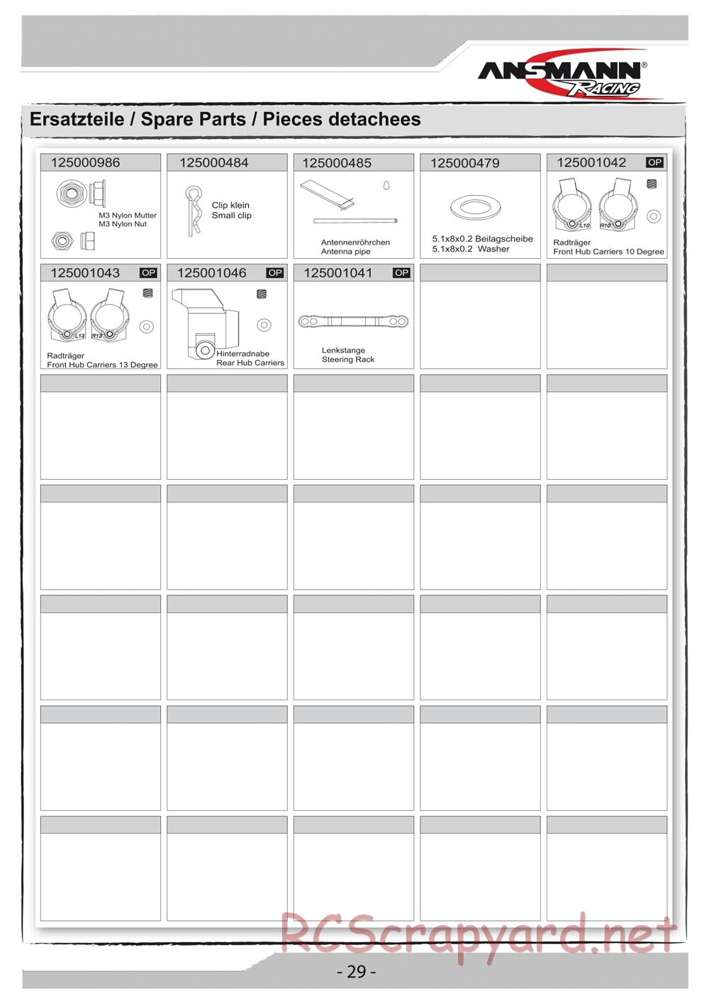 Ansmann - X4 Team Edition (X4te) - Manual - Page 29