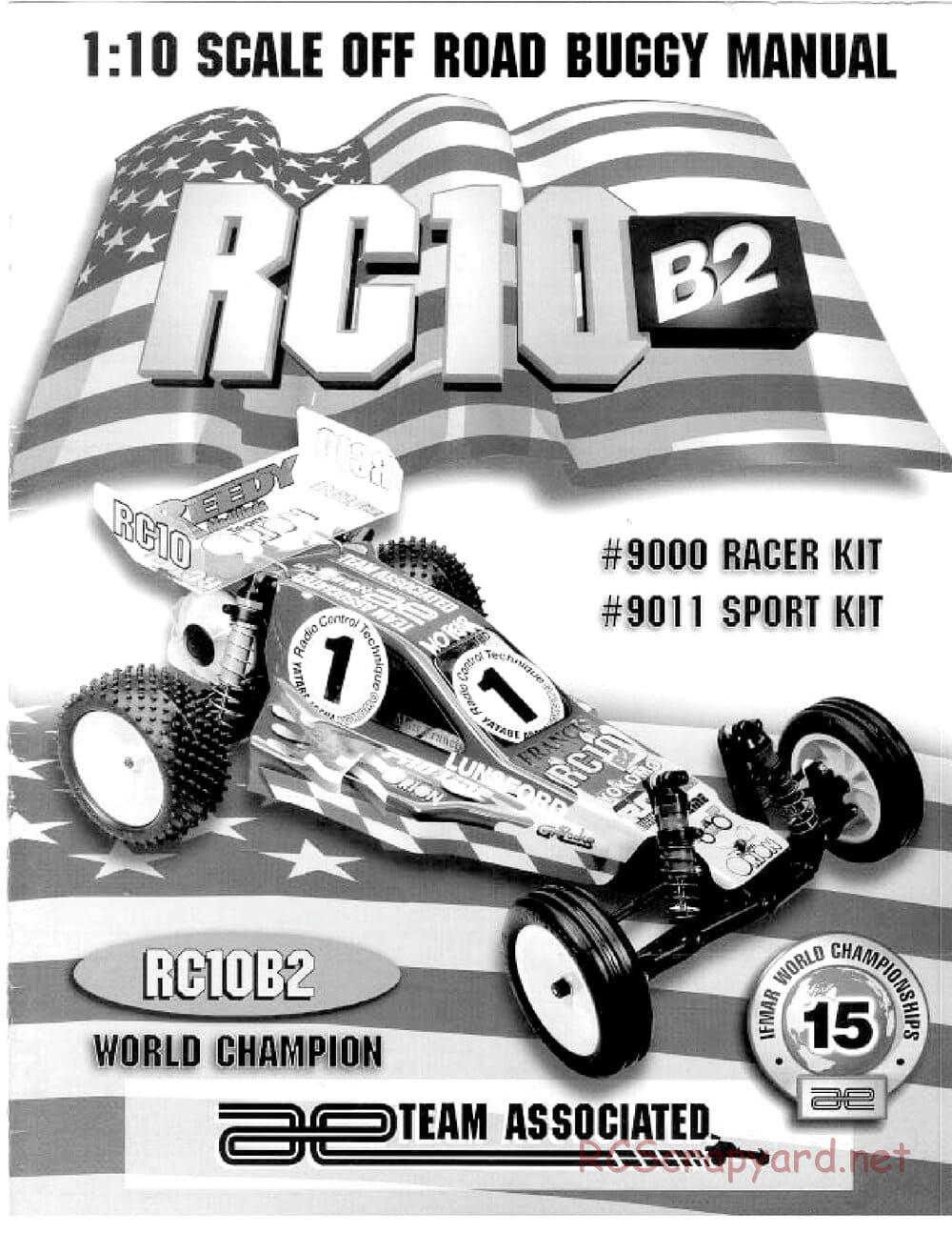 Team Associated - RC10 B2 - Manual - Page 1
