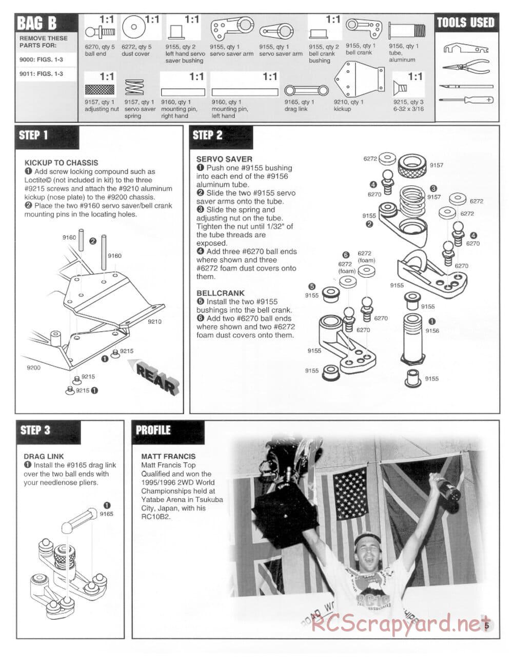 Team Associated - RC10 B2 - Manual - Page 5