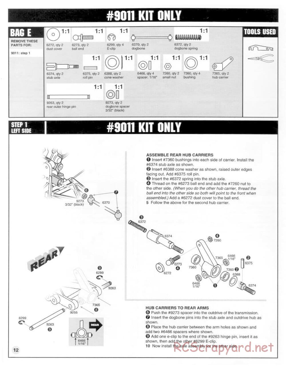 Team Associated - RC10 B2 - Manual - Page 12