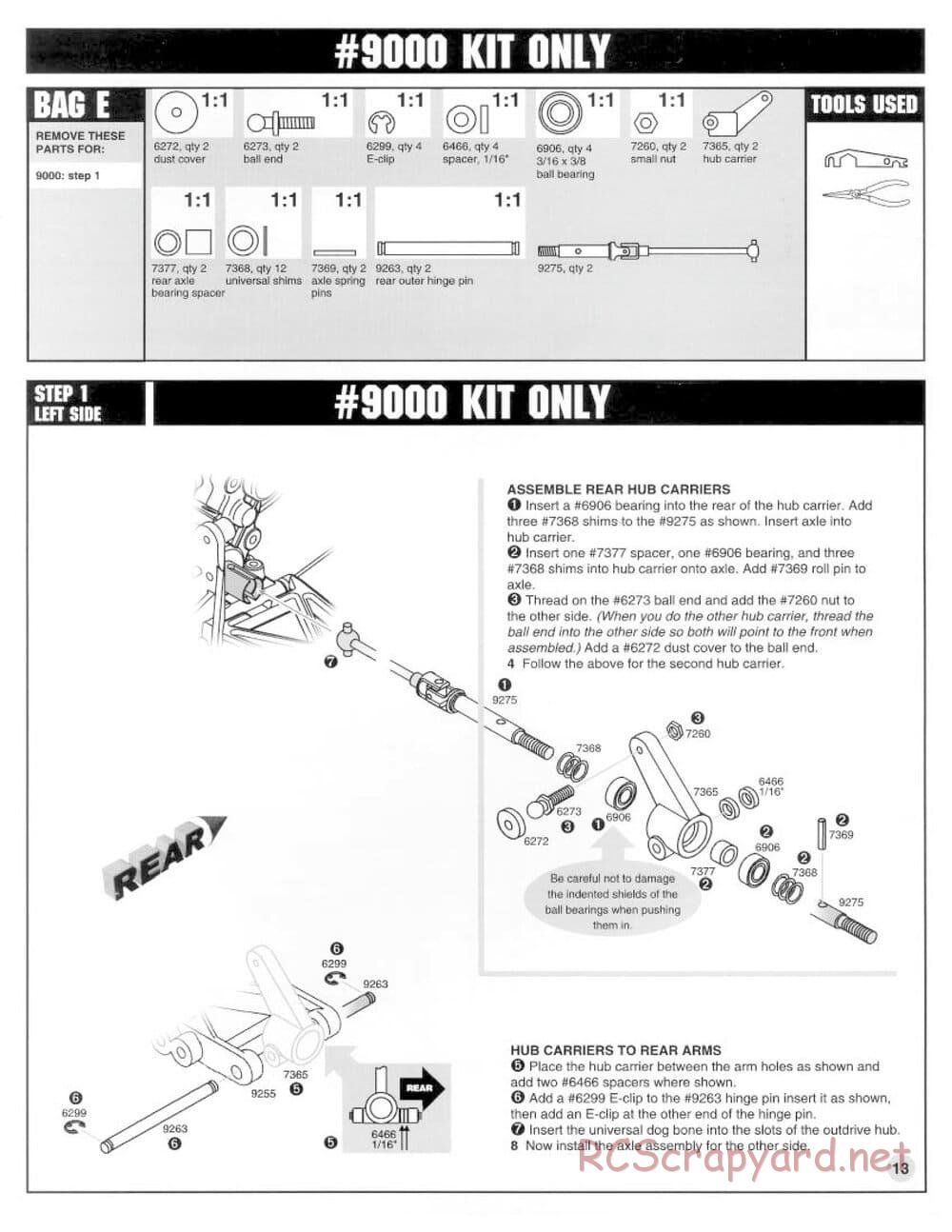 Team Associated - RC10 B2 - Manual - Page 13