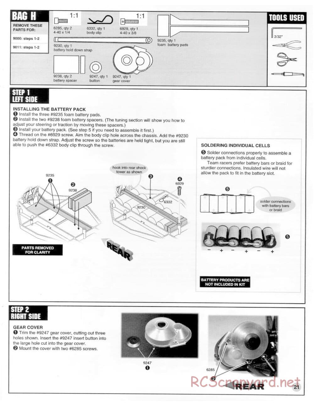 Team Associated - RC10 B2 - Manual - Page 21