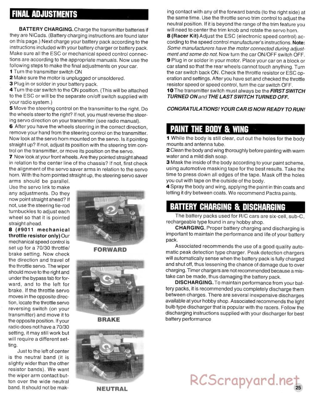 Team Associated - RC10 B2 - Manual - Page 25