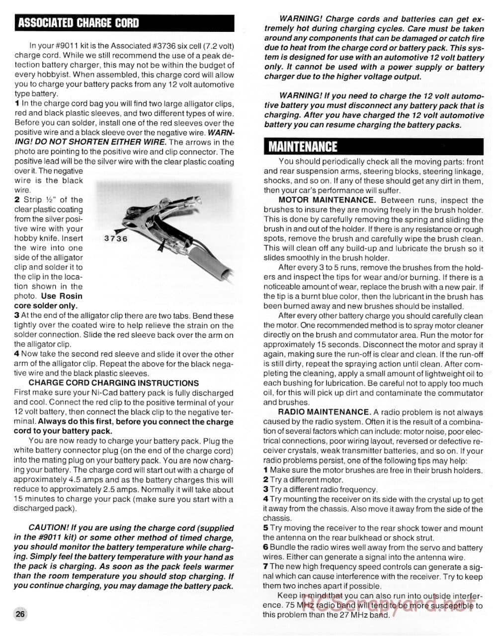 Team Associated - RC10 B2 - Manual - Page 26