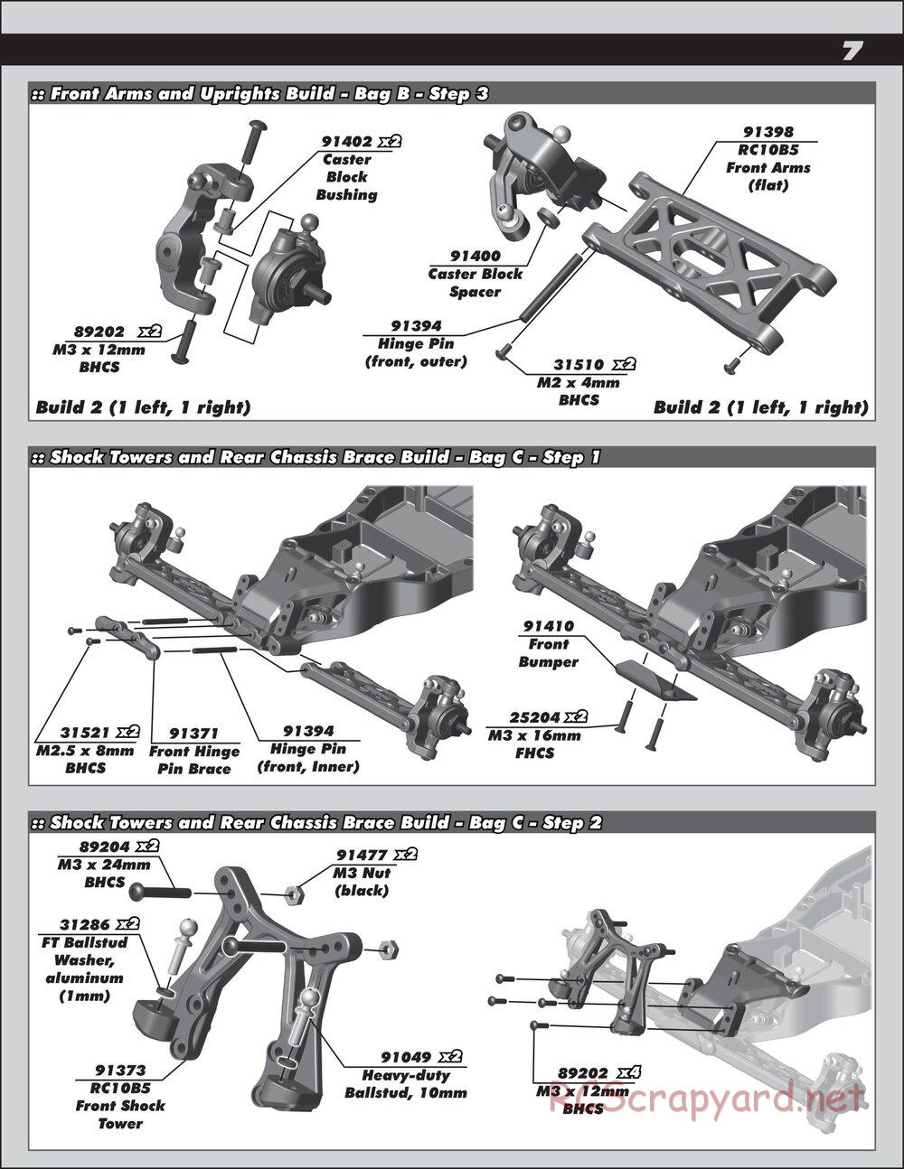 Team Associated - RC10 B5M Factory Lite - Manual - Page 7
