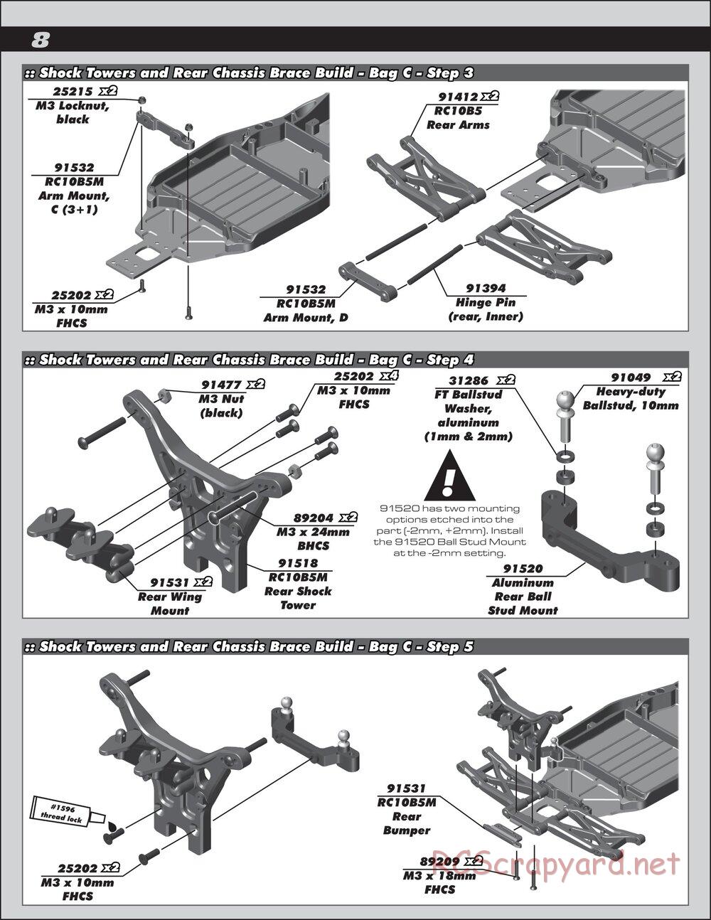 Team Associated - RC10 B5M Factory Lite - Manual - Page 8