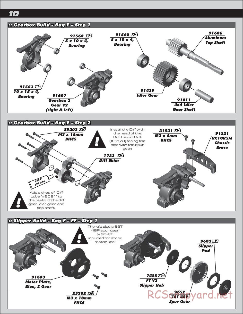 Team Associated - RC10 B5M Factory Lite - Manual - Page 10