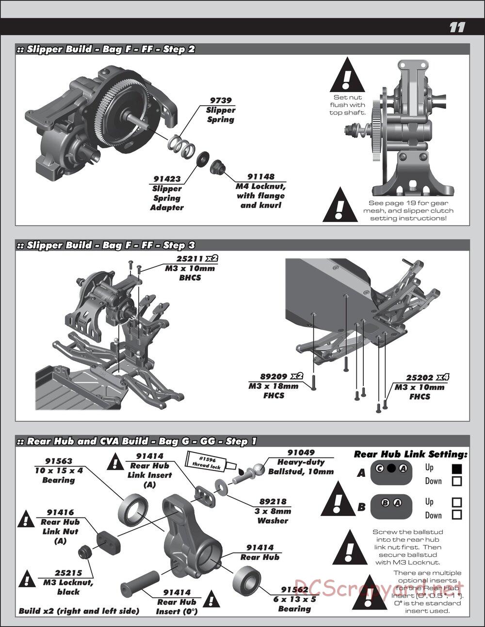 Team Associated - RC10 B5M Factory Lite - Manual - Page 11