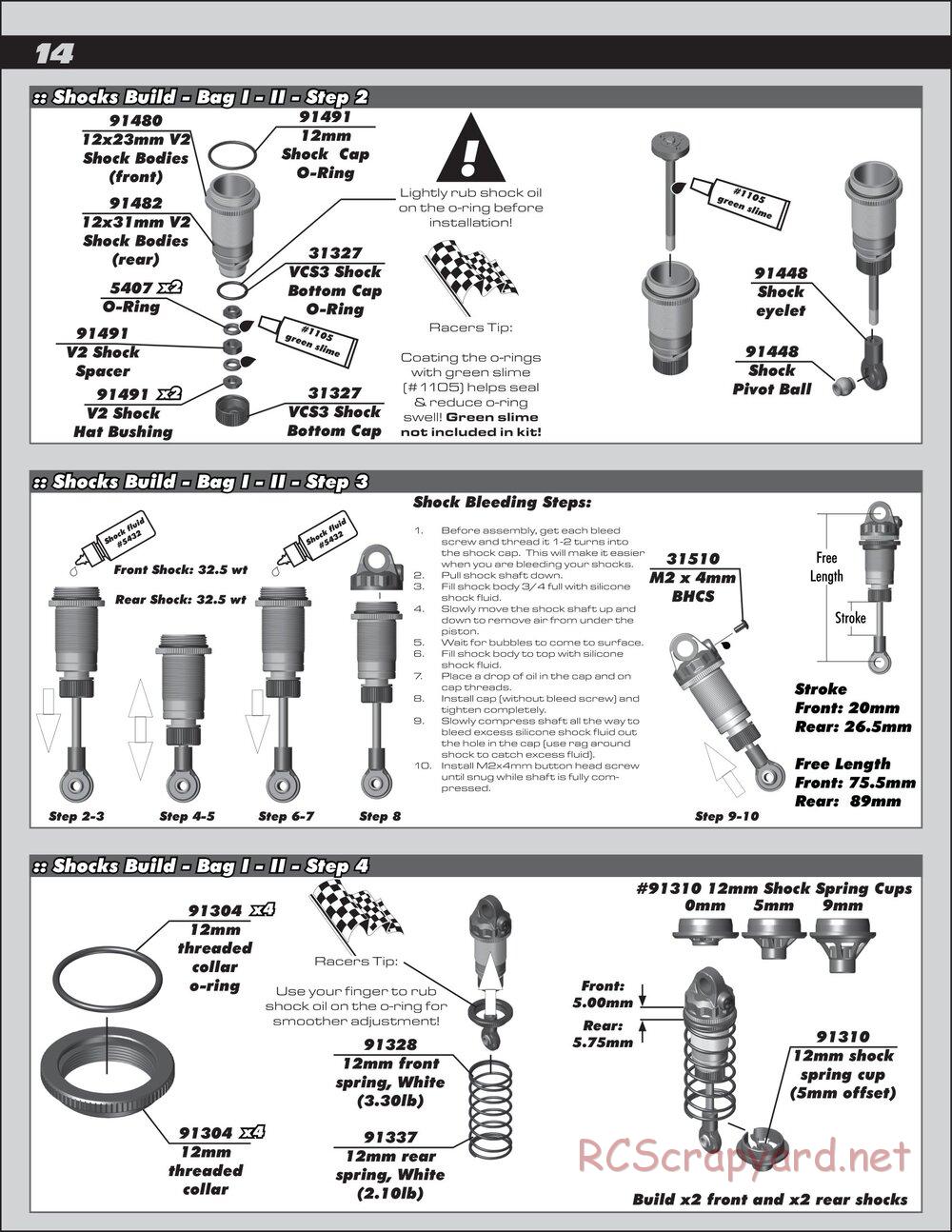 Team Associated - RC10 B5M Factory Lite - Manual - Page 14
