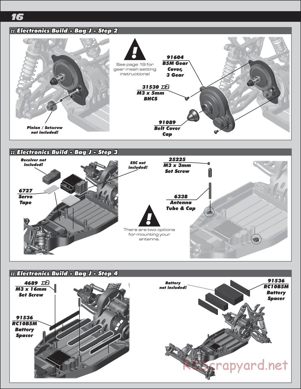 Team Associated - RC10 B5M Factory Lite - Manual - Page 16