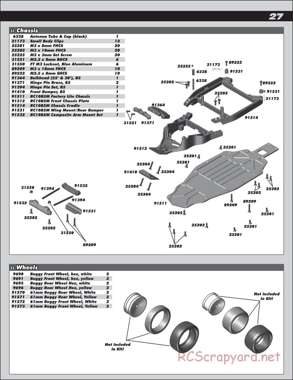 Team Associated - RC10 B5M Factory Lite - Manual - Page 27