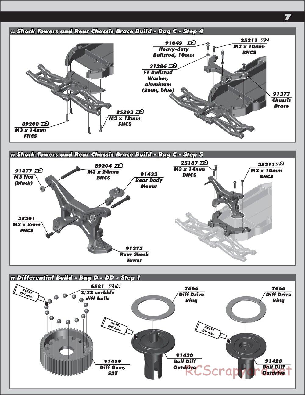 Team Associated - RC10 B5 Team Kit - Manual - Page 7