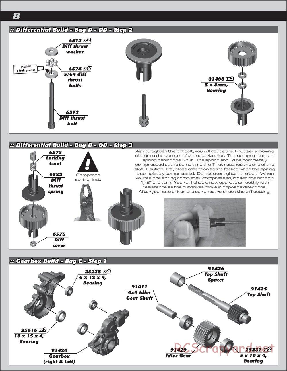 Team Associated - RC10 B5 Team Kit - Manual - Page 8