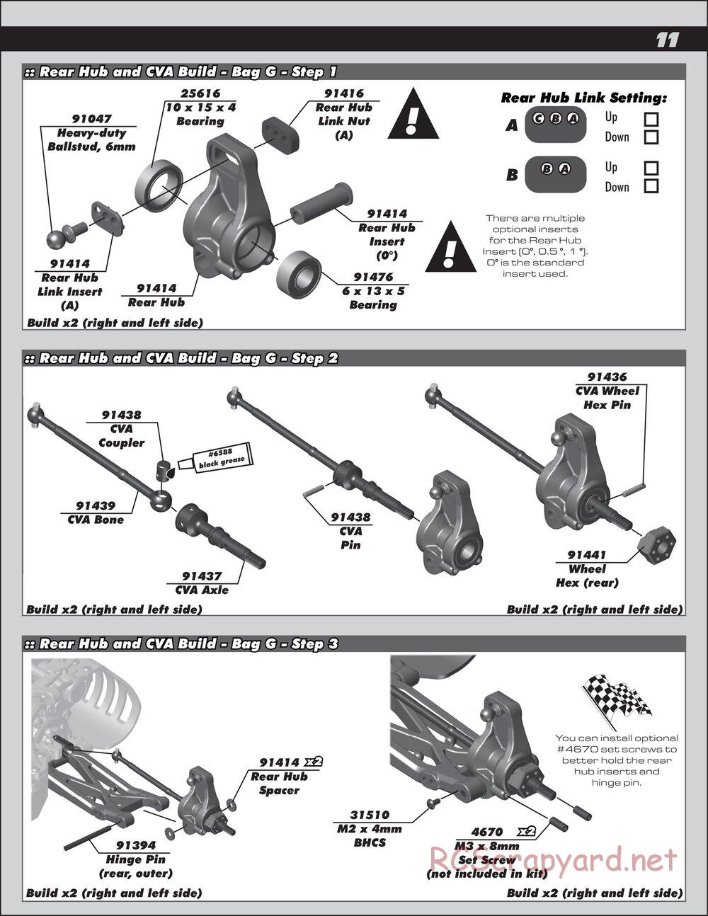 Team Associated - RC10 B5 Team Kit - Manual - Page 11