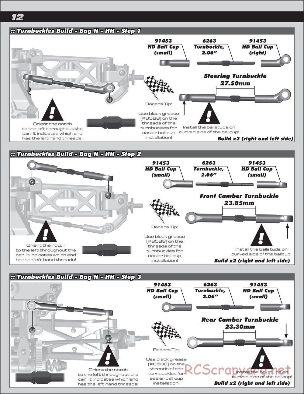 Team Associated - RC10 B5 Team Kit - Manual - Page 12