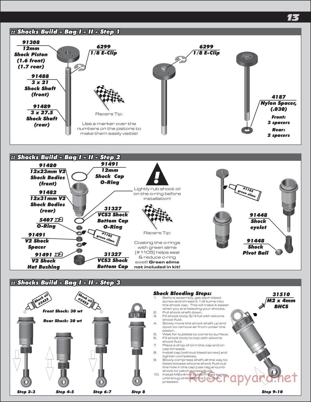Team Associated - RC10 B5 Team Kit - Manual - Page 13