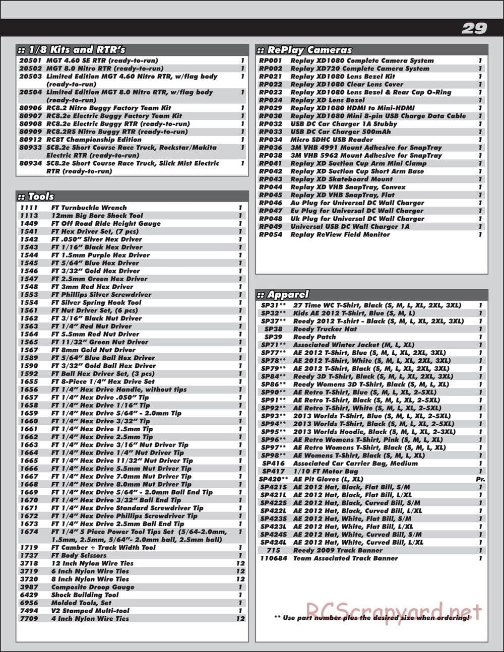 Team Associated - RC10 B5 Team Kit - Manual - Page 29