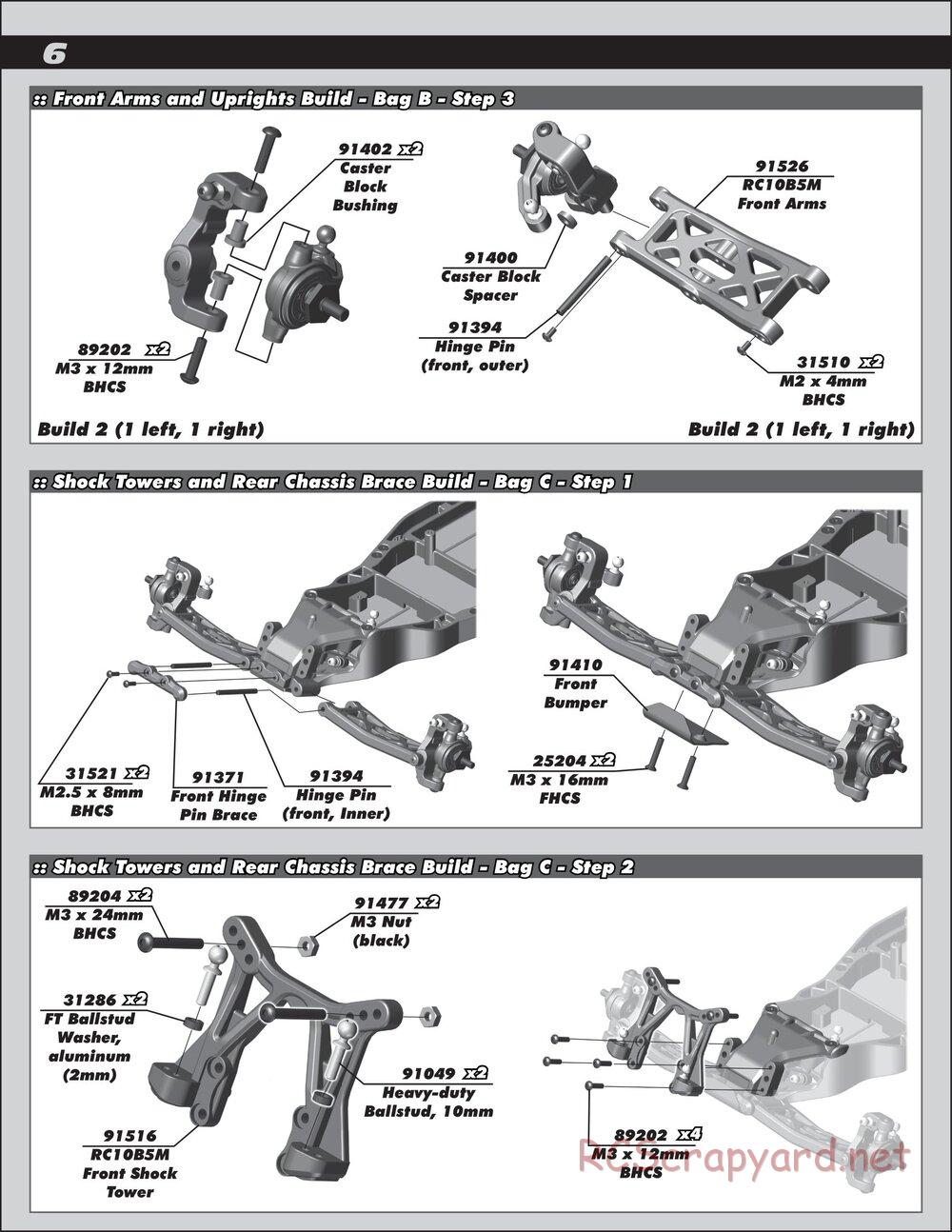 Team Associated - RC10 B5M Team Kit - Manual - Page 6
