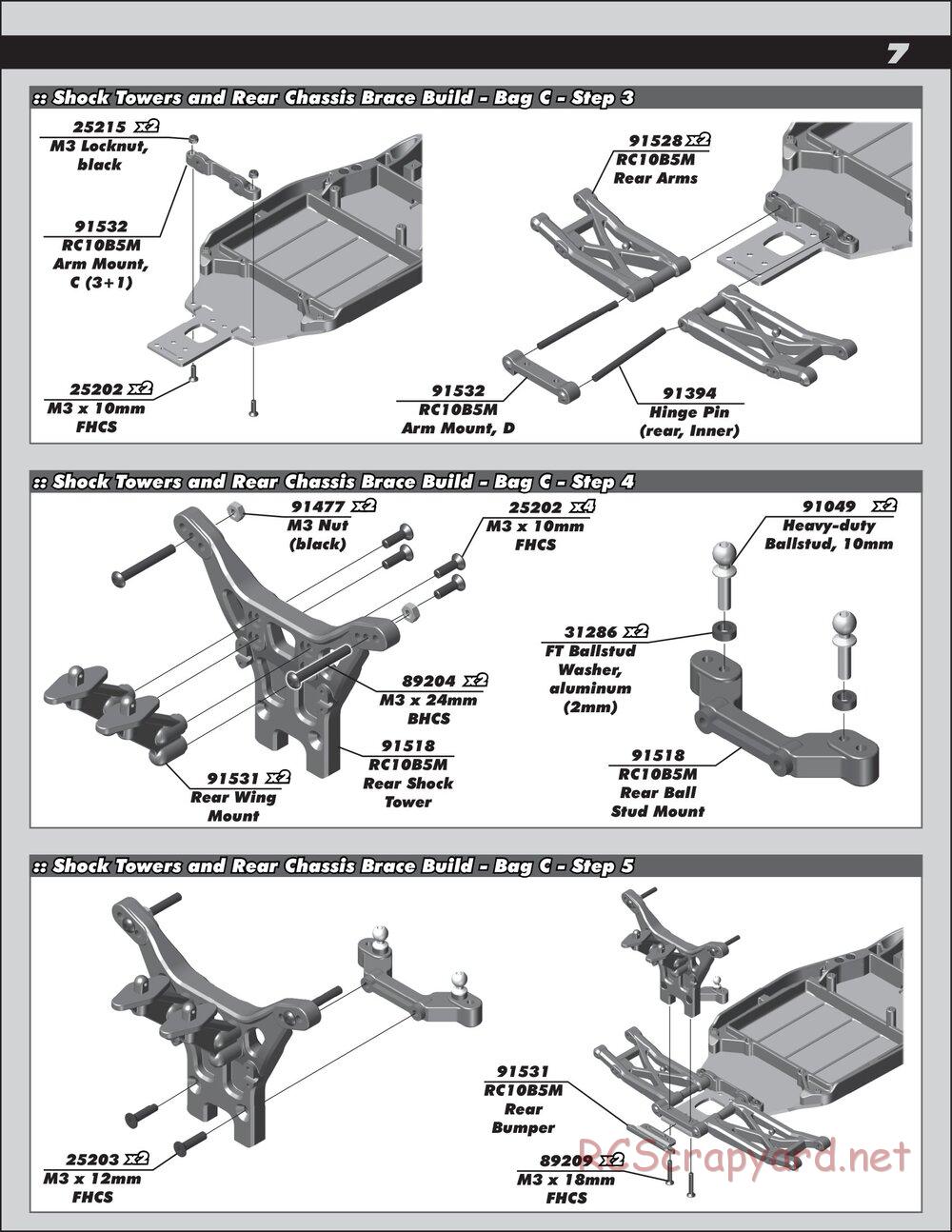 Team Associated - RC10 B5M Team Kit - Manual - Page 7
