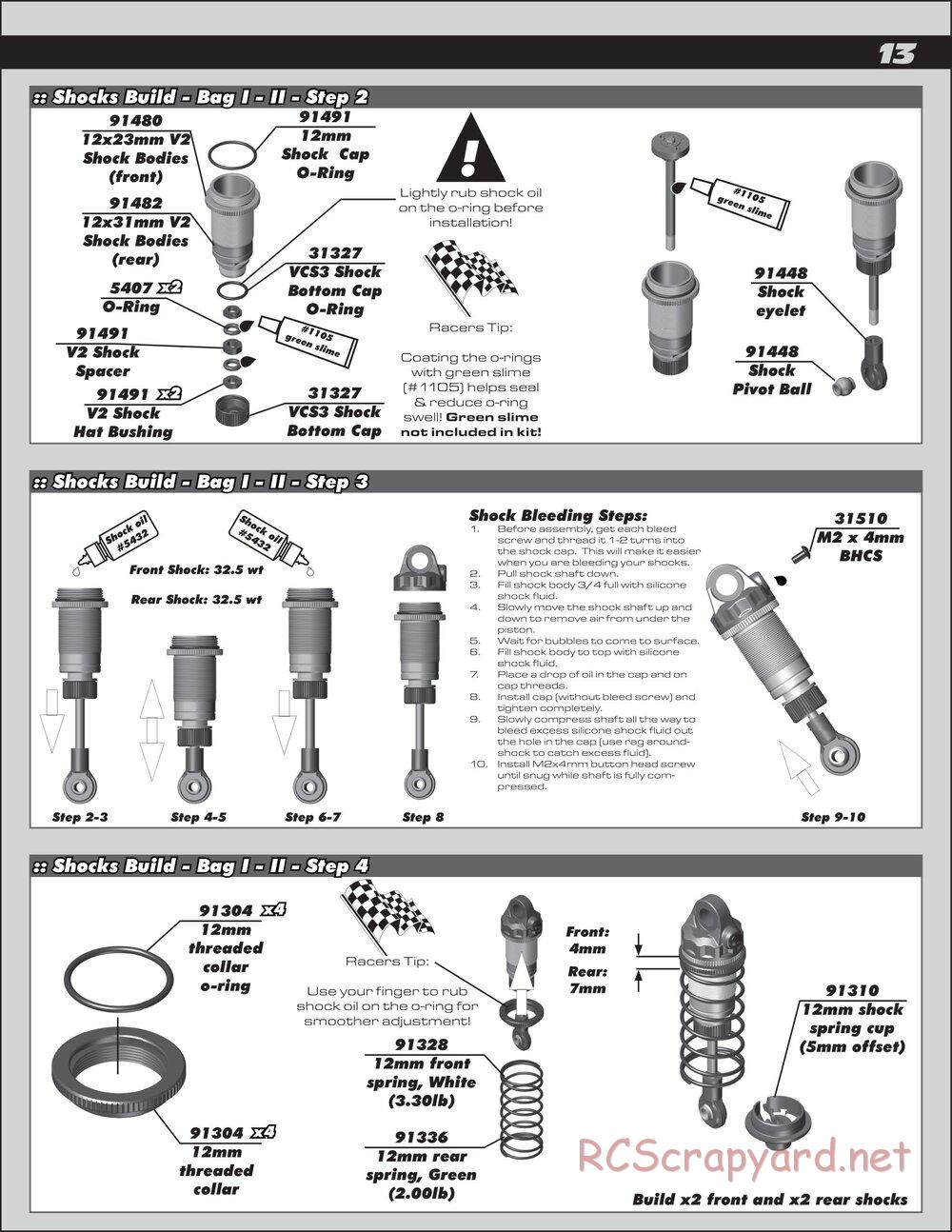 Team Associated - RC10 B5M Team Kit - Manual - Page 13