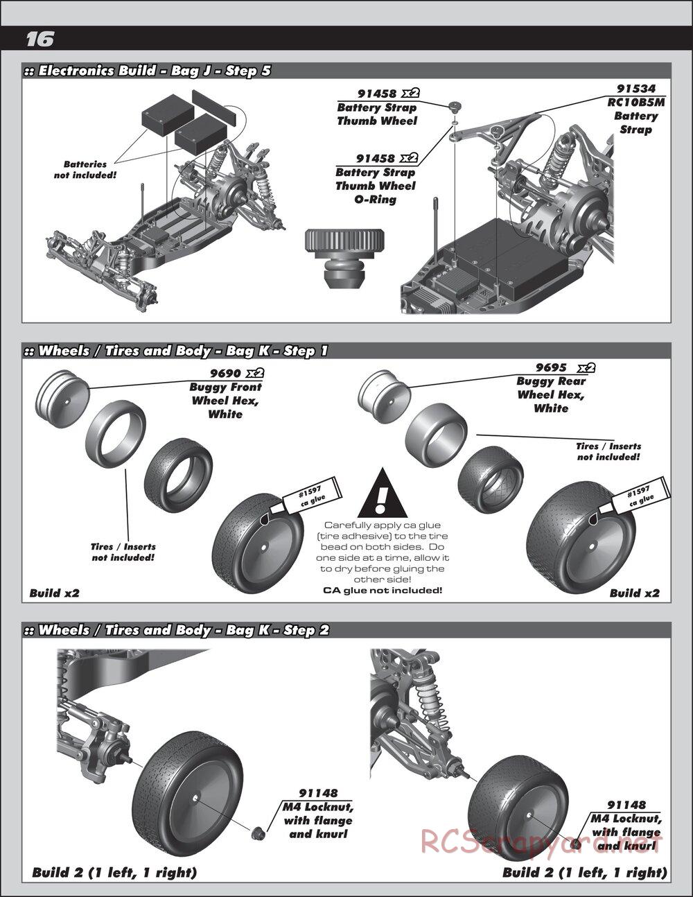 Team Associated - RC10 B5M Team Kit - Manual - Page 16