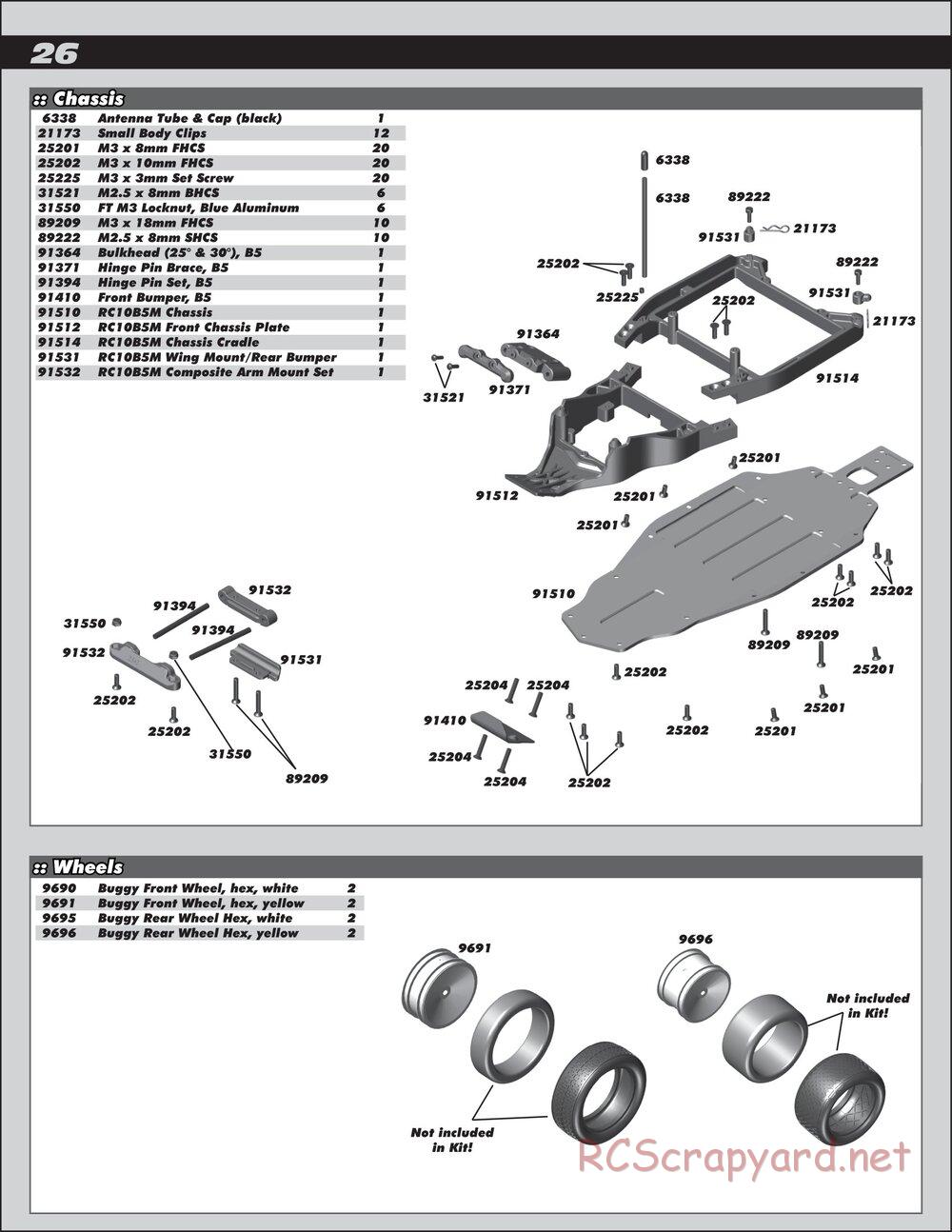 Team Associated - RC10 B5M Team Kit - Manual - Page 26