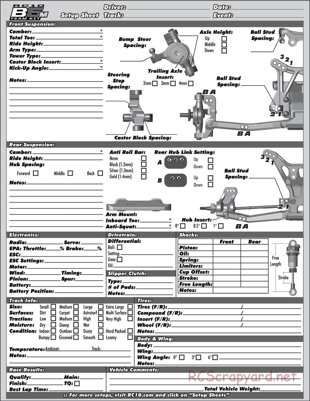 Team Associated - RC10 B5M Team Kit - Manual - Page 33