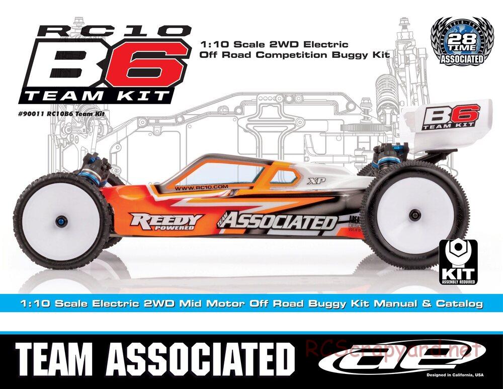 Team Associated - RC10 B6 Team Kit - Manual - Page 1