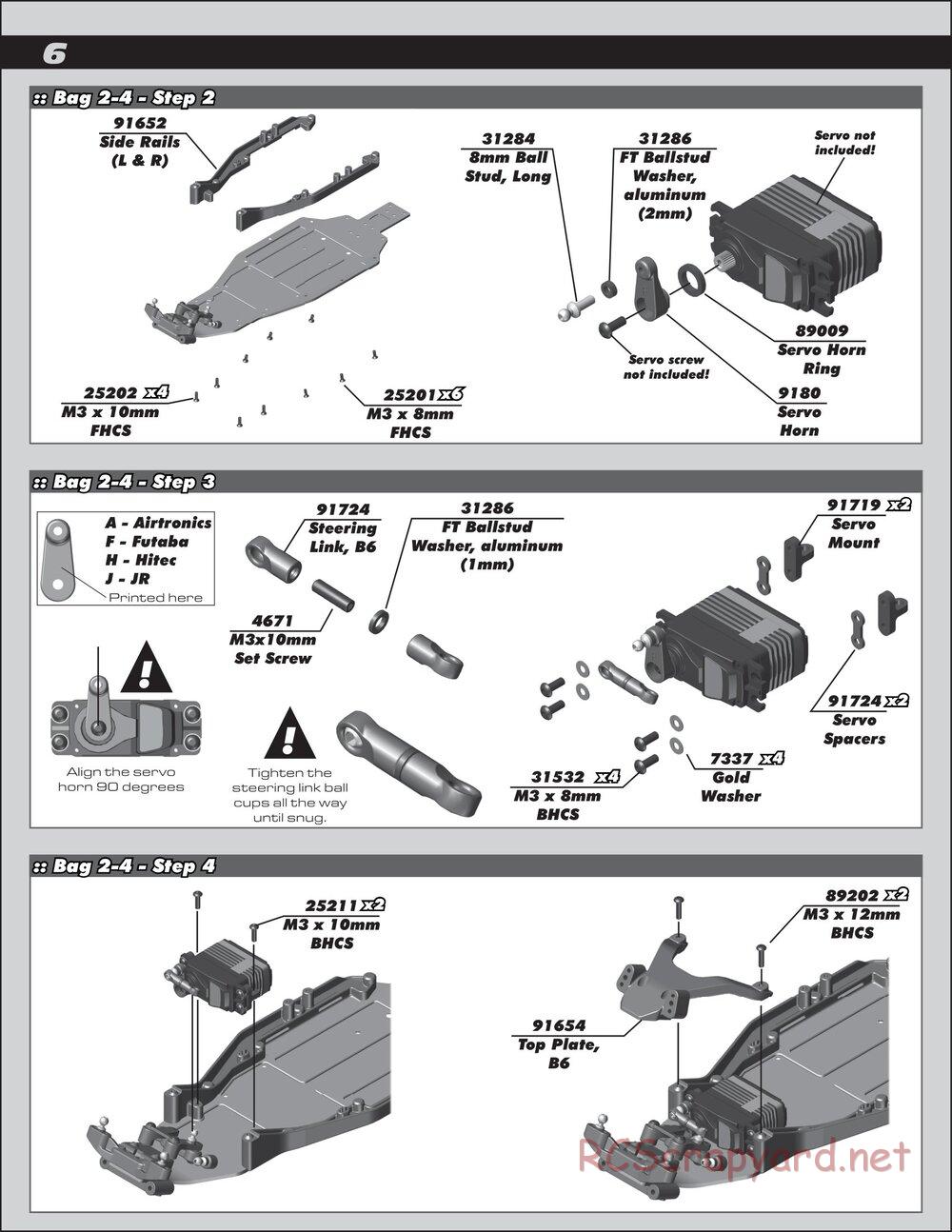 Team Associated - RC10 B6 Team Kit - Manual - Page 6