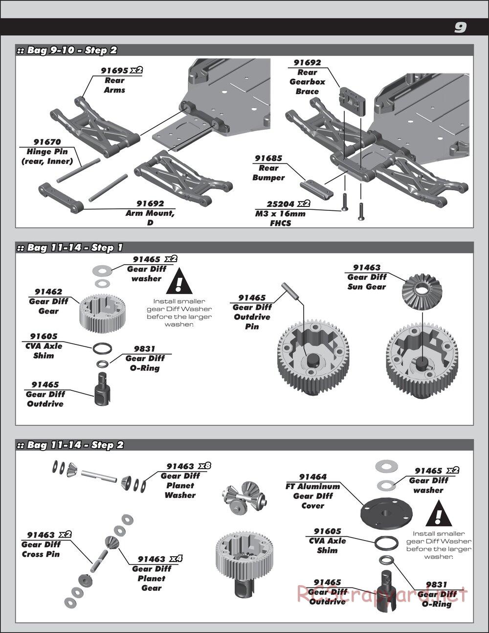 Team Associated - RC10 B6 Team Kit - Manual - Page 9